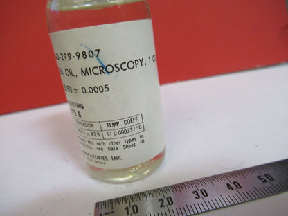 IMMERSION OIL for MICROSCOPE PART AS PICTURED Y7-B-58