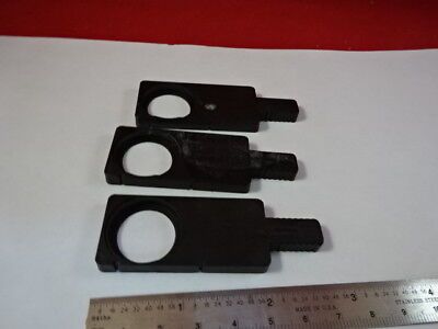 LOT 3 EA EMPTY POL FILTER SLIDE NIKON JAPAN MICROSCOPE PART AS IS #93-45