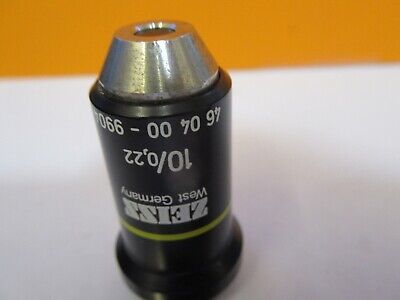 ZEISS 460400 OBJECTIVE 10X /160 OPTICS MICROSCOPE PART AS PICTURED &H8-C-30