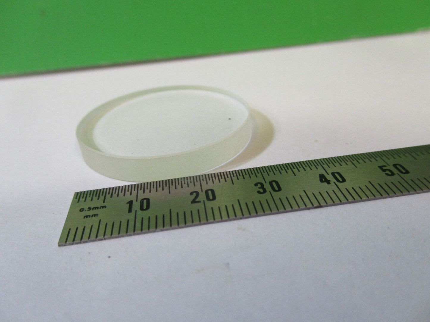 OPTICAL FLAT FUSED SILICA GLASS LENS OPTICS AS PICTURED &22-A-66