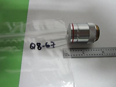 MICROSCOPE PART OBJECTIVE FISHER 4X OPTICS AS IS BIN#Q8-67