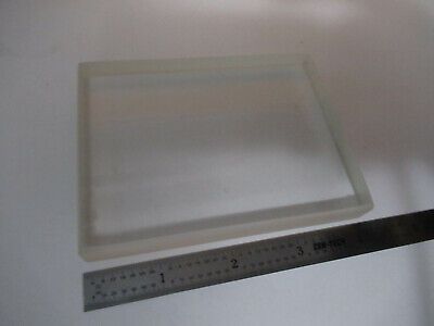 OPTICAL GLASS PLATE 4" x 3" x  5/8" BLOCK THICK OPTICS GLASS AS PICTURED F4-A-71