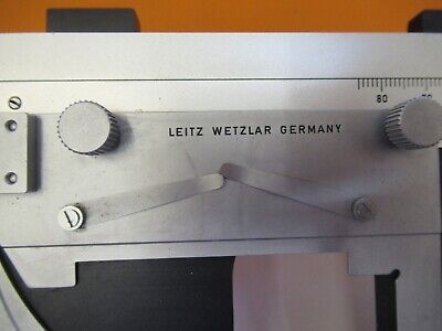 LEITZ LABORLUX GERMANY XY STAGE TABLE MICROSCOPE PART AS PICTURED &FT-6-X19