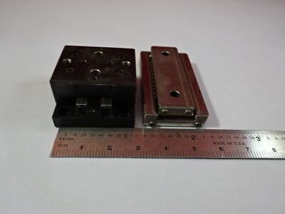 LOT 2 EA STEEL POSITIONING STAGE SLIDE BEARING for OPTICS FIXTURE #94-09