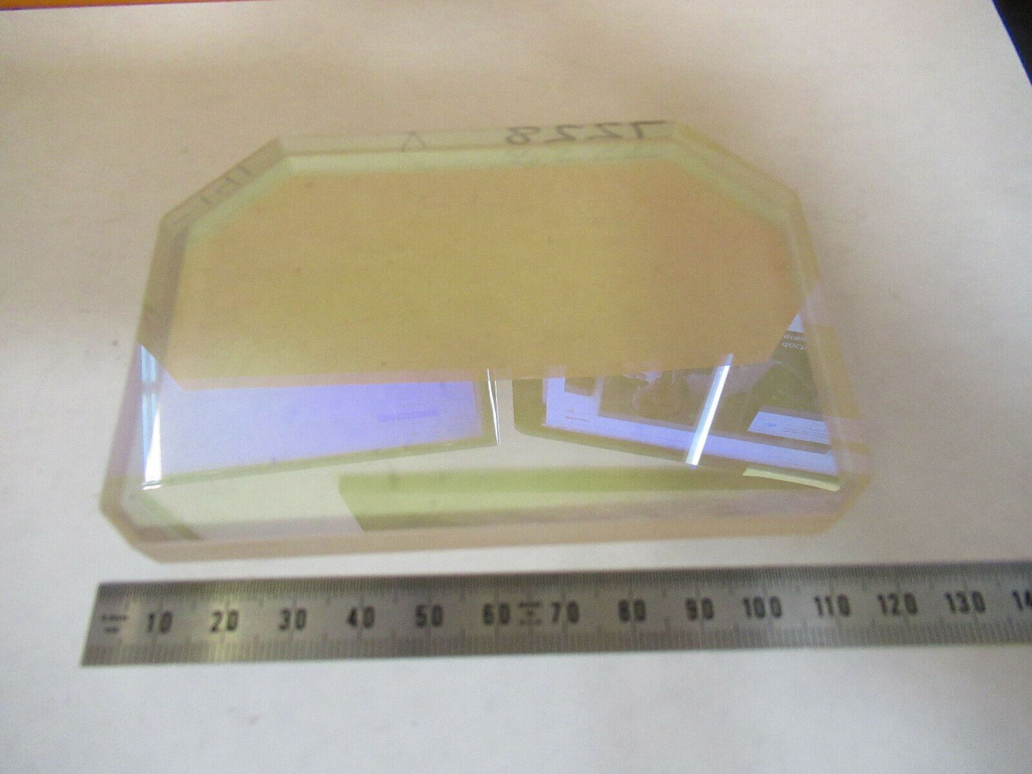 OPTICAL MIL SPEC COATED DICHROIC TRUNCATED GLASS OPTICS AS PICTURED &P2-A-65