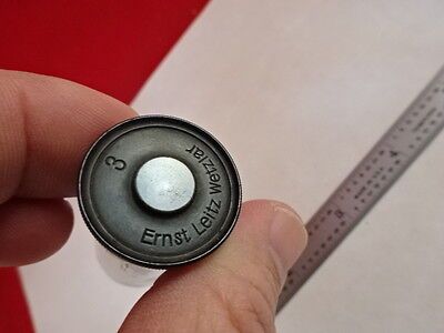 MICROSCOPE PART VINTAGE ERNST LEITZ GERMANY EYEPIECE 3 OPTICS AS IS #G9-C-02