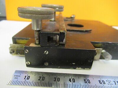 ANTIQUE ERNST LEITZ STAGE XY TABLE GERMANY MICROSCOPE PART AS PICTURED 8Y-A-53