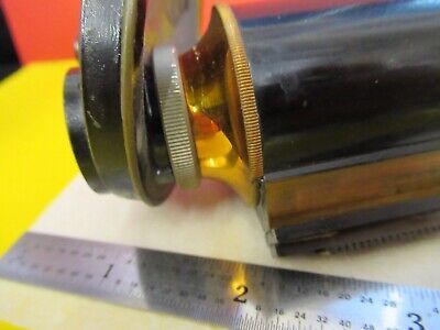 ANTIQUE BRASS SPENCER BUFFALO TUBUS NOSEPIECE MICROSCOPE PART AS PIC &FT-6-151