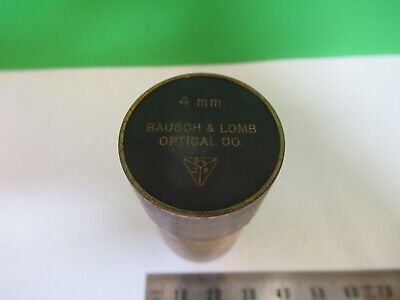 EMPTY BRASS CAN OBJECTIVE BAUSCH LOMB MICROSCOPE PART AS PICTURED &Q9-A-153