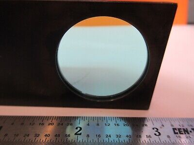 CARL ZEISS GERMANY LIGHT BLUE FILTER OPTICS MICROSCOPE PART AS PICTURED #A2-A-89