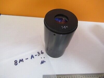 OPTICAL EYEPIECE OCULAR 14X COATED MICROSCOPE PART OPTICS AS PICTURED &8M-A-36