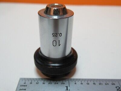 OLYMPUS 10X OBJECTIVE OPTICS MICROSCOPE PART AS PICTURED &FT-5-20