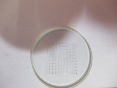 OPTICAL RETICLE SQUARE GRID INSERT OPTICS MICROSCOPE PART AS PICTURED &A5-A-38