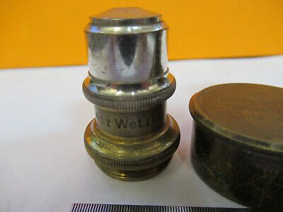 ANTIQUE BRASS ERNST LEITZ OBJECTIVE "6" MICROSCOPE PART AS PICTURED &F1-A-81