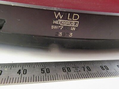 WILD SWISS [STUCK, for parts] STAGE TABLE MICROSCOPE PART AS PICTURED #66-A-51