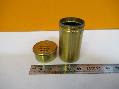 OTTO SEIBERT GERMANY EMPTY BRASS OBJECTIVE CAN 5X MICROSCOPE PART  &H1-B-08