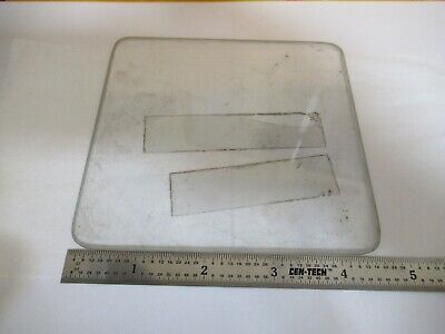 GLASS STAGE [dirty] LEITZ WETZLAR SPECIMEN MICROSCOPE PART AS PICTURED &A3-B-04