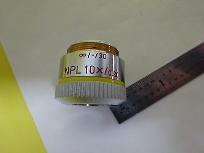 MICROSCOPE PART OBJECTIVE LEITZ GERMANY NPL 10X INFINITY OPTICS AS IS BIN#X1-58