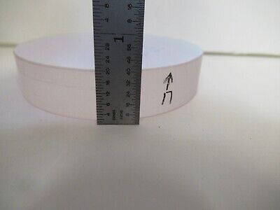 OPTICAL FLAT COATED 3" DIAMETER FUSED SILICA LASER OPTICS AS PICTURED &16-A-07