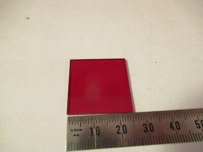 OPTICAL RED GLASS FILTER LASER OPTICS AS PICTURED &8-B-40