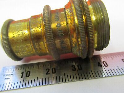 ANTIQUE BRASS BAUSCH LOMB OBJECTIVE  MICROSCOPE PART AS PICTURED F6-B-111