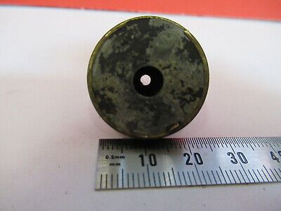 ANTIQUE BRASS NACHET OBJECTIVE FRANCE MICROSCOPE PART AS PICTURED &F6-B-25