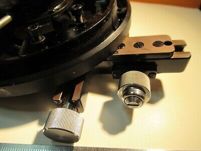 WILD M11 SWISS STAGE TABLE + CONDENSER MICROSCOPE PART as pictured &55R-B-01