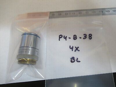 INDUSTRIAL LENS BAUSCH LOMB OBJECTIVE 4X MICROSCOPE PART AS PICTURED #P4-B-38