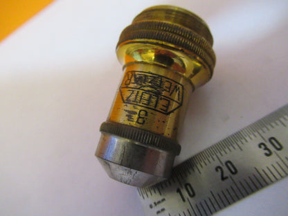 ANTIQUE ERNST LEITZ WETZLAR BRASS OBJECTIVE MICROSCOPE PART AS PICTURED 4b-ft-47