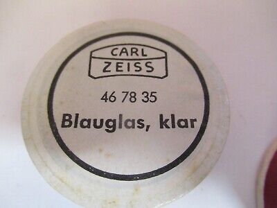 CARL ZEISS 467835 BLAUGLAS KLAR FILTER MICROSCOPE PART AS PICTURED &8C-A-59