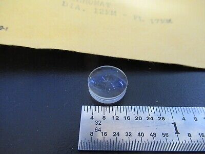 OPTICAL EDMUNDS SCIENTIFIC ACHROMAT LENS 12mm DIA 17mm FL OPTICS AS PIC &A7-A-47