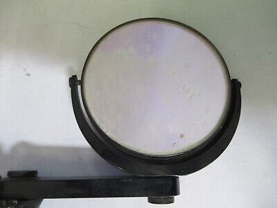 MIRROR ASSEMBLY OLD ANTIQUE ERNST LEITZ MICROSCOPE PART AS PICTURED &Q9-A-41