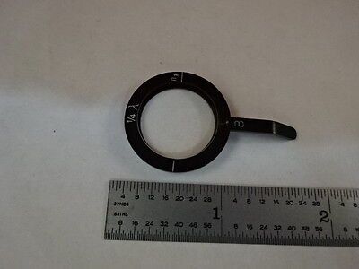 MICROSCOPE PART ZEISS POLARIZER RETARDER SLIDE POL OPTICS AS IS #T2-B-17