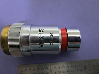 MICROSCOPE OPTICS PART VICKERS UK OBJECTIVE 100X OIL MICROPLAN BIN #7