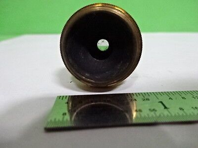 MICROSCOPE PART VINTAGE BRASS OBJECTIVE BAUSCH LOMB 43X 4mm OPTICS AS IS B2-M-10