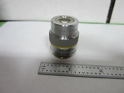 FOR PARTS MICROSCOPE OBJECTIVE LEITZ GERMANY [scratched] 10X OPTICS BIN#L4-07