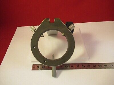 ZEISS GERMANY BRASS CONDENSER HOLDER MICROSCOPE PART AS PICTURED &96-A-06