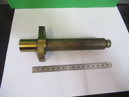 ANTIQUE BRASS TUBUS FRAME UNKNOWN COLLIMATOR SCOPE PART AS PICTURED Z6-A-06