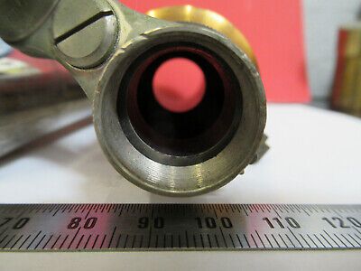 ANTIQUE BAUSCH LOMB BRASS TUBUS EXT nosepiece MICROSCOPE PART AS PIC mB7-A-25