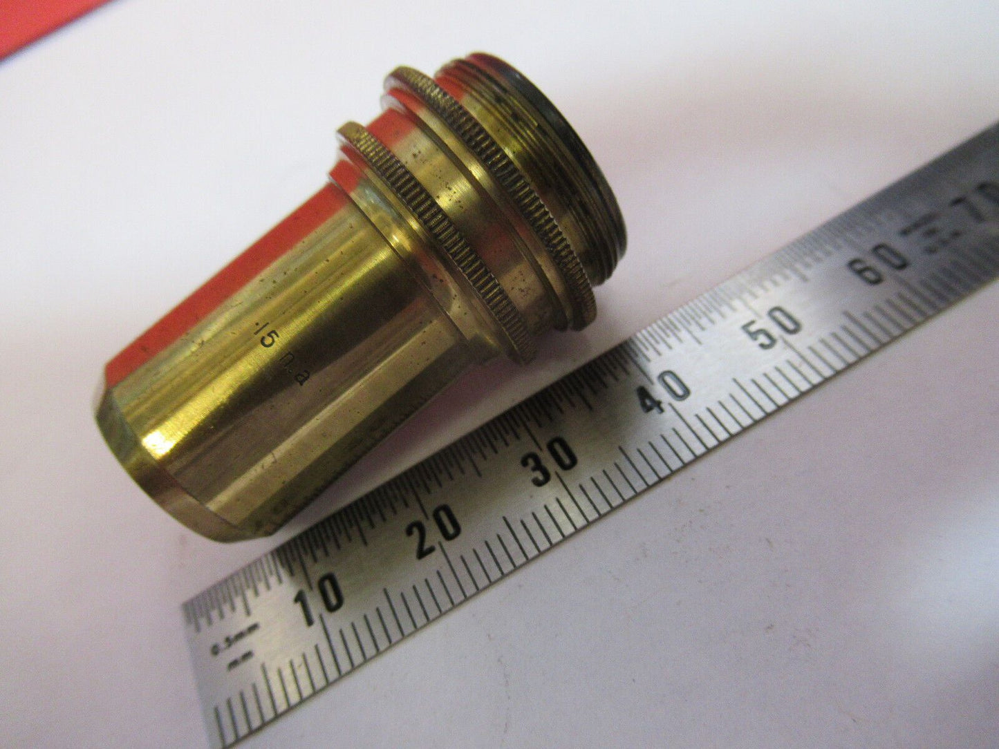 ANTIQUE  BRASS WATSON LONDON OBJECTIVE 2 in MICROSCOPE PART AS PICTURED G4-A-107