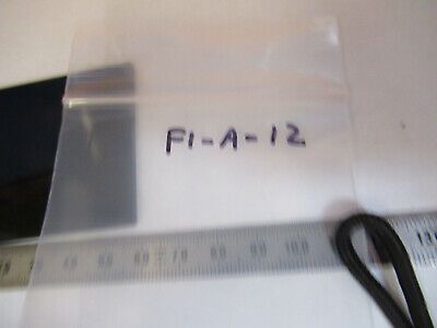 OPTICAL RED FILTER GLASS PLATE MIL SPEC OPTICS AS PICTURED &F1-A-12