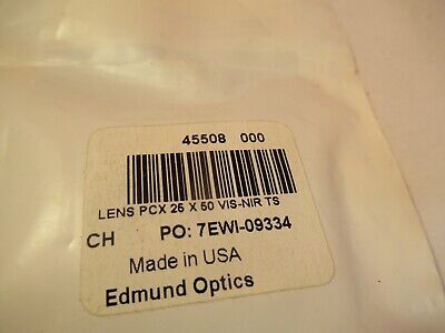 OPTICAL LENS PCX EDMUND LASER OPTICS AS PICTURED &FT-6-40