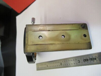 WILD HEERBRUGG SWISS M20 BRASS CONDENSER HOLDER MICROSCOPE PART AS PIC &4B-A-47