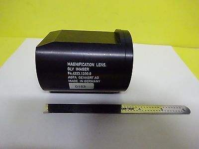 OPTICAL MAGNIFICATION LENS GLV IMAGER AGFA GERMANY OPTICS AS IS BIN#P9-12