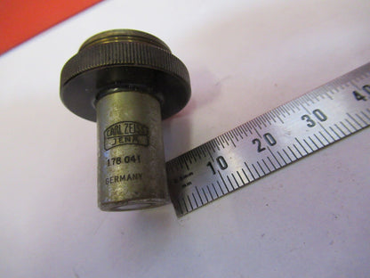 ANTIQUE CARL ZEISS JENA GERMANY OBJECTIVE 8 MICROSCOPE PART AS PICTURED &H9-B-16