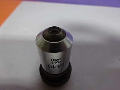 OLYMPUS JAPAN OBJECTIVE M40 MICROSCOPE PART OPTICS AS PICTURED &Z6-08