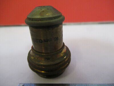 ANTIQUE BRASS BAUSCH LOMB 16mm objective MICROSCOPE PART AS PICTURED  &B3-B-17