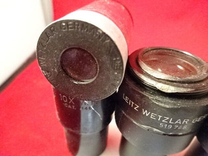 FOR PARTS LOT 7 EA EYEPIECES LEITZ + AO MICROSCOPE PART OPTICS AS IS &U7-B-41