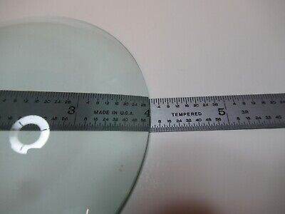 OPTICAL LARGE GLASS LENS 4" DIAMETER PLANO CONVEX OPTICS AS PICTURED &16-B-50