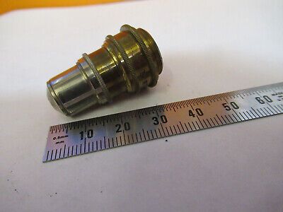 ANTIQUE BRASS RARE SEIBERT OBJECTIVE MICROSCOPE PART AS PICTURED 4B-FT-22